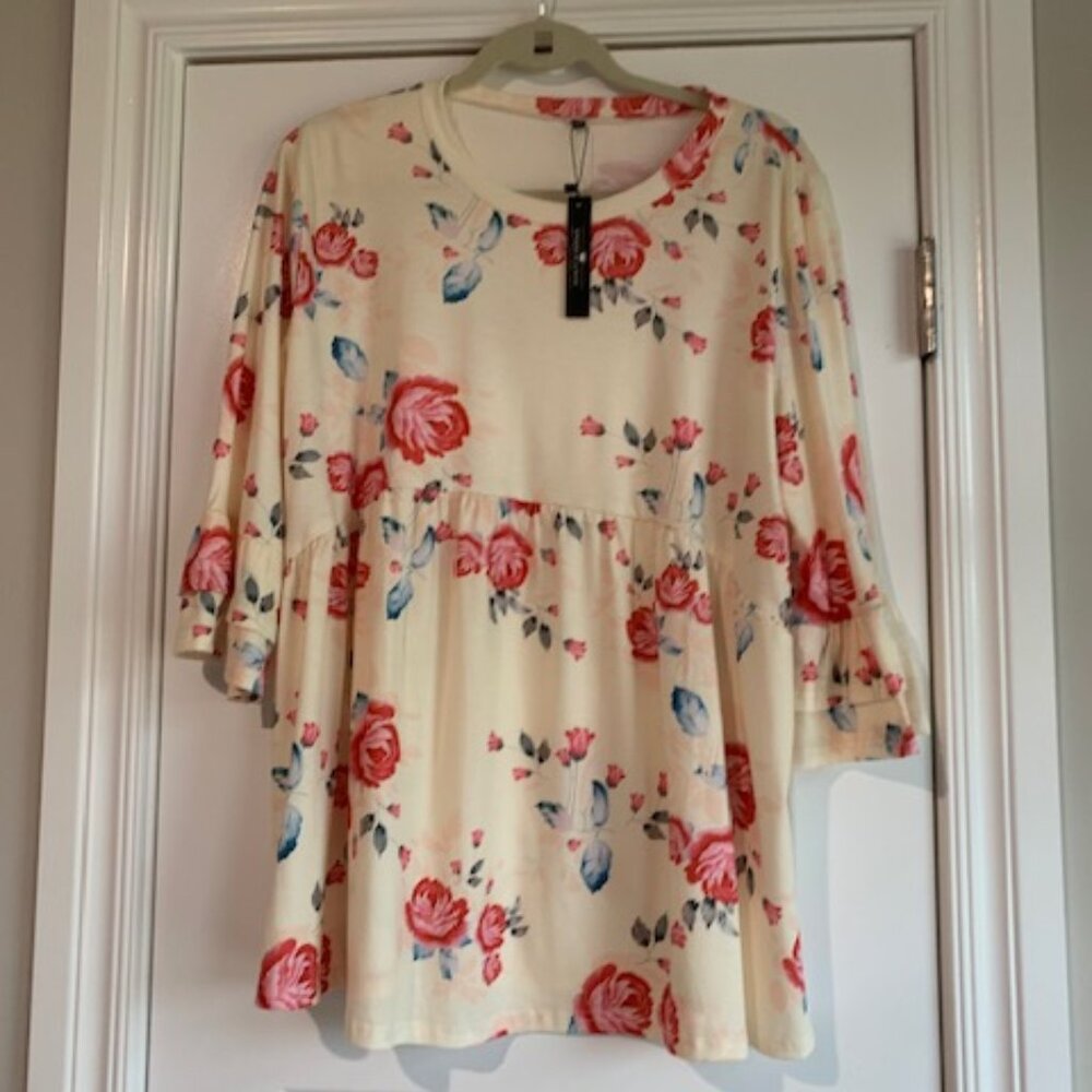 NWT - Yellow Baby Doll Shirt Size XXL
